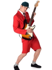 80s Rock Costume School Boy Rocker Costume - Mens 80s Costumes